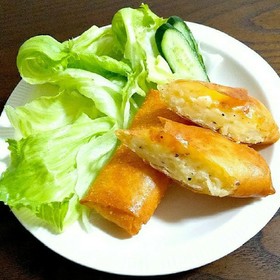 ベーコンチーズポテト春巻き