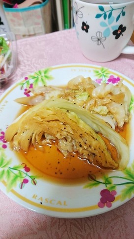 キャベツステーキ♪レモンドレッシングで!