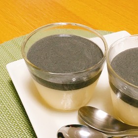 黒ごまババロア