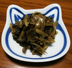 新生姜とさばの水煮缶の佃煮