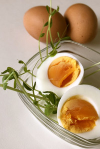 簡単　殻付き塩味ゆで卵
