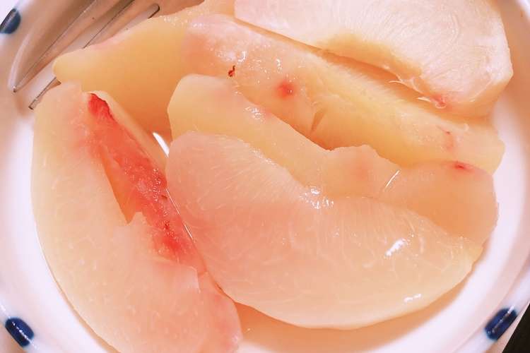 硬い桃で作る桃缶風 レシピ 作り方 By たき630p クックパッド