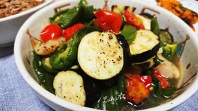 白身魚と夏野菜の蒸し焼き
