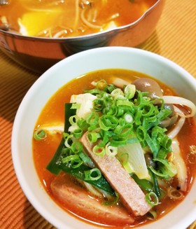 小鍋でさっと簡単⭐プデチゲ부대찌개⭐