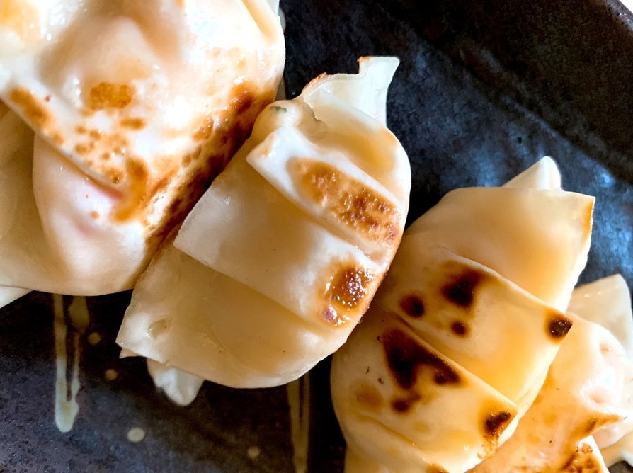 冷凍食品でエビとカニのチーズグラタン餃子の画像