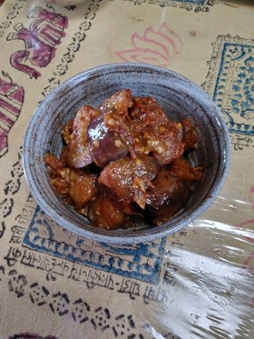 なすびと味噌バター(レンジで簡単)
