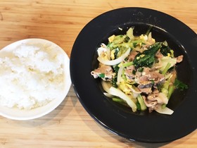 簡単!あっさり中華!豚肉と野菜の炒め物!