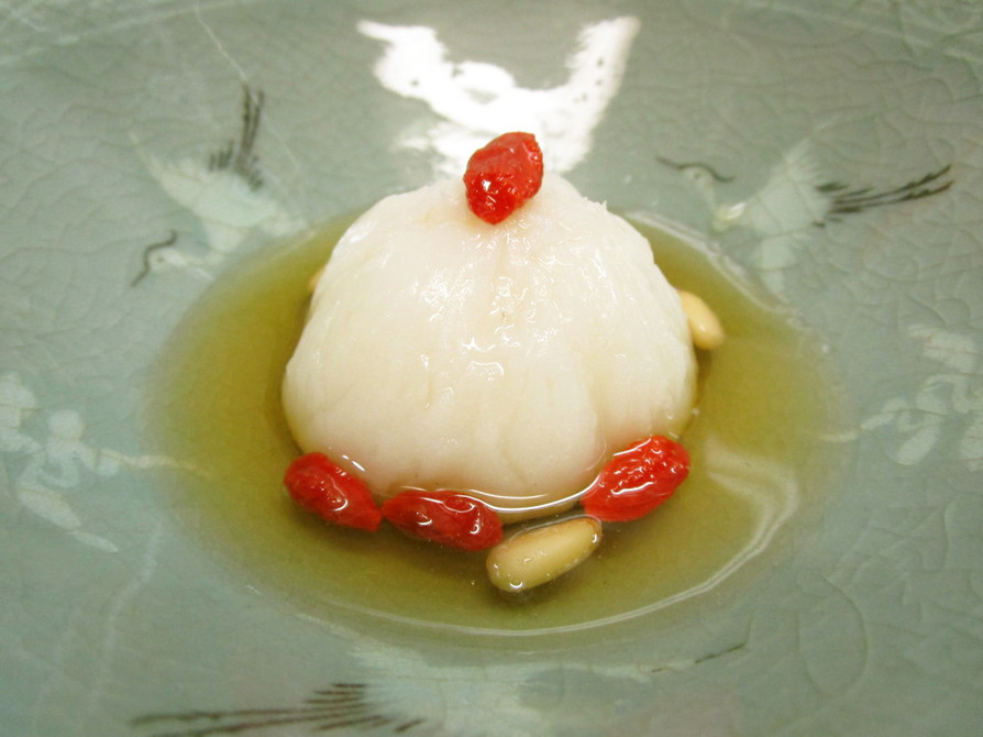 文学飯　芥川の芋粥　試作の画像