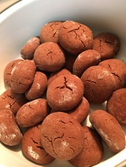 簡単ワンボウル♡チョコの米粉クッキー♡の写真