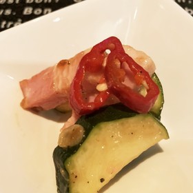 ズッキーニのステーキソース炒め