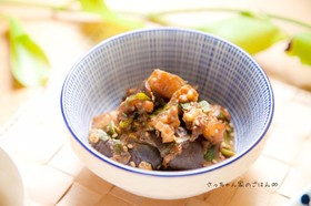 ナスの味噌炒め⁂こっくり甘辛