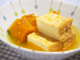かぼちゃと厚揚げの煮物♪