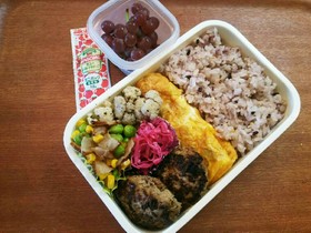 お弁当(9/7)ハンバーグ