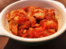 無水鍋で煮込むだけ!鶏肉のトマト煮