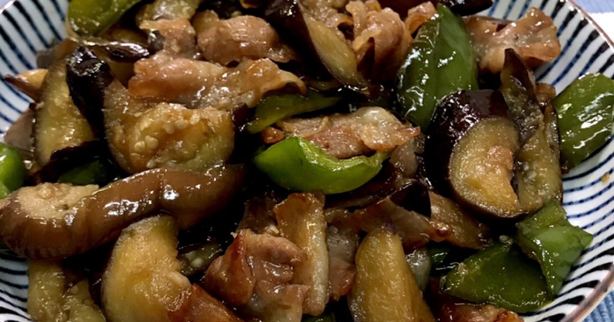 なすとピーマンと豚バラの甘辛炒め煮 by モリモリまーちん 【クックパッド】 簡単おいしいみんなのレシピが350万品