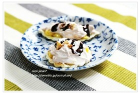 食パンで作るチョコクリームタルト