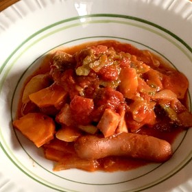 夏野菜のアラビアータ風シチュー