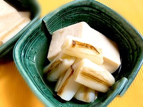 トロトロ焼きねぎと♪高野豆腐の含め煮