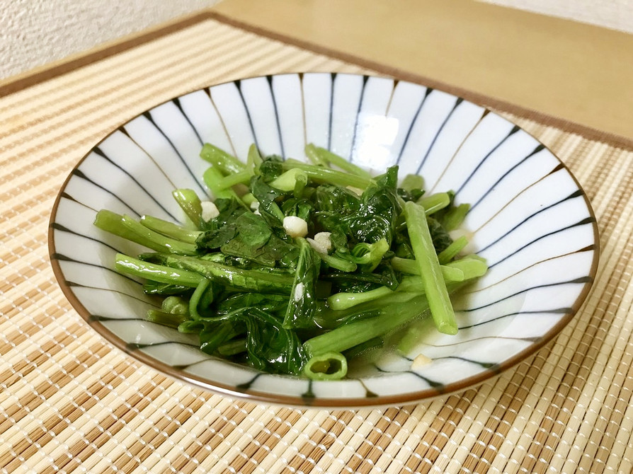 台湾料理屋の味！空芯菜の青菜炒めの画像