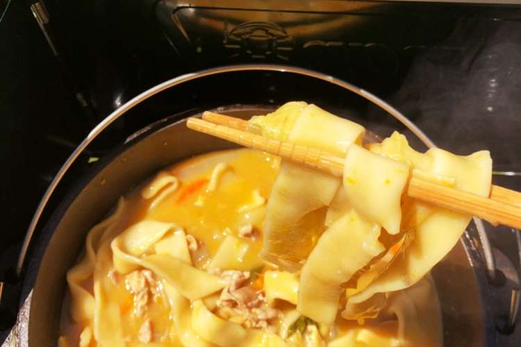 キャンプで ダッチオーブン手打ちほうとう レシピ 作り方 By むーまむーま クックパッド 簡単おいしいみんなのレシピが352万品