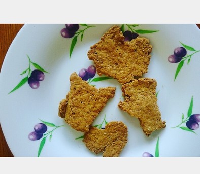 甘くない塩味クッキー(動物性原料不使用)の写真