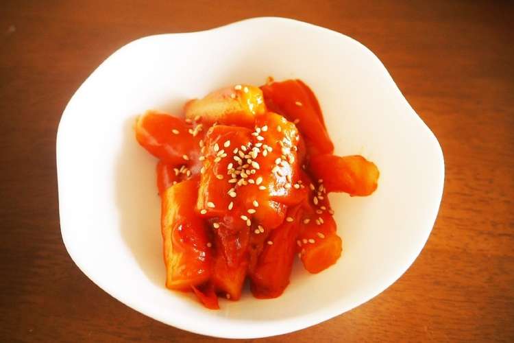 辛さ控えめのチーズトッポギ レシピ 作り方 By Cafeveru クックパッド 簡単おいしいみんなのレシピが352万品