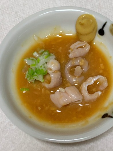 【基本】魚の胃袋の酢味噌和えの写真