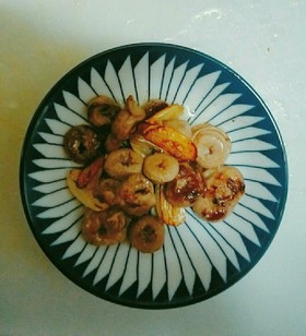 鶏ハツのガーリック炒め