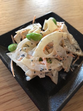 れんこんと枝豆のサラダ
