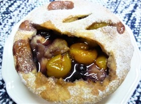 ホオズキのカッテージチーズクラストパイ