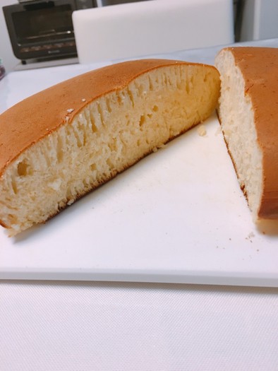 小麦粉で作る分厚い♡ホットケーキの写真