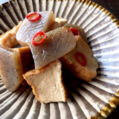 厚揚げとこんにゃくのピリ辛煮