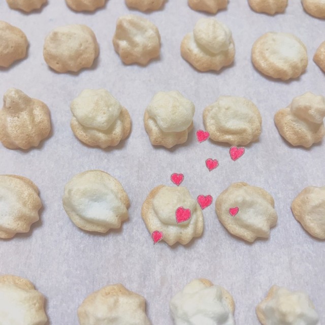 卵白消費 何よりも早いメレンゲクッキー レシピ 作り方 By Cckaka クックパッド