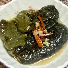 なすとピーマンの煮浸し