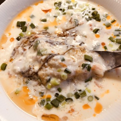 豆乳もずく酢スープ♡ めちゃ簡単鹹豆漿の写真