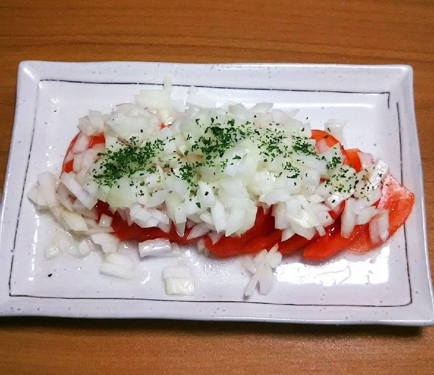 冷しトマトとたまねぎのサラダ☆の画像