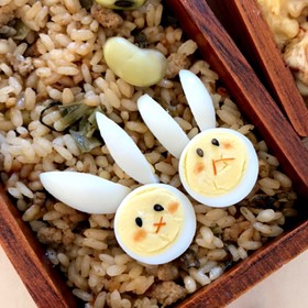 炊飯器で炊くお豆入り高菜ピラフ