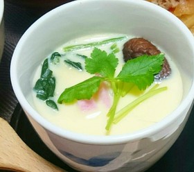 お鍋でなめらか茶碗蒸し♪
