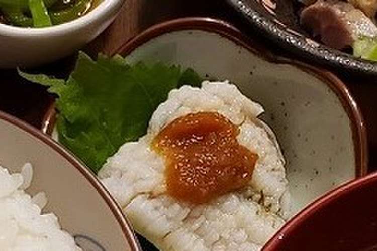 の 湯引き ハモ