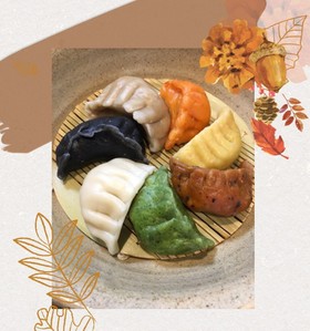 七色の水餃子☆
