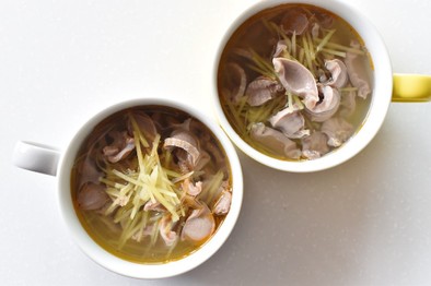 台湾風砂肝スープ〜下水湯〜の写真