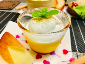 簡単かぼちゃプリン・濃厚なめらかプリン