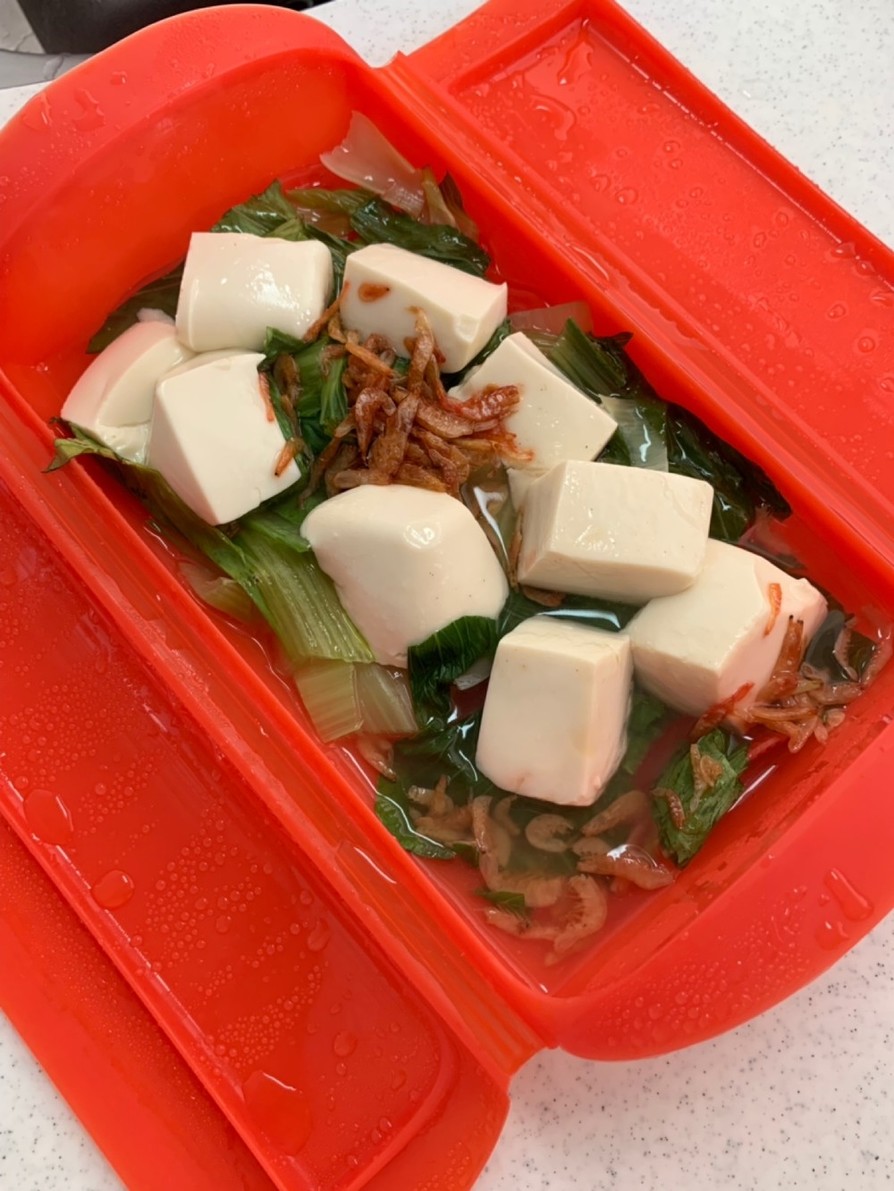 ルクエで豆腐と青梗菜のとろみ煮の画像
