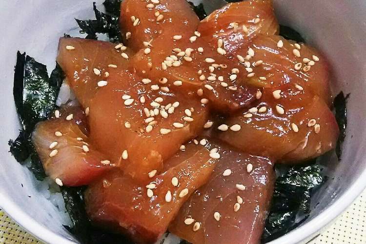 好きなお刺身で 韓国ユッケ風 漬け丼 レシピ 作り方 By まる78 クックパッド 簡単おいしいみんなのレシピが368万品