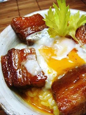あの塩豚でめちゃうま角煮丼ができました❤