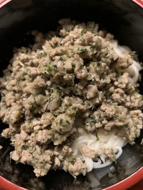 ミョウガのそぼろ味噌