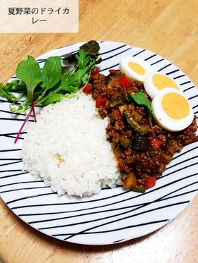 夏野菜のドライカレー