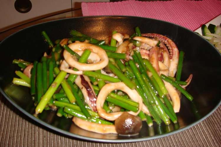 いかとニンニクの芽炒め レシピ 作り方 By つのまりめっこ クックパッド