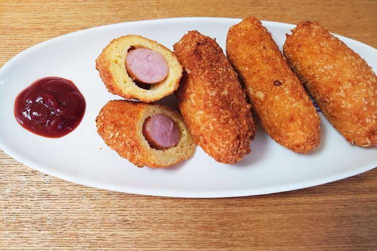 バッター液とパン粉でアメリカンドッグ レシピ 作り方 By さわらび 獣 クックパッド 簡単おいしいみんなのレシピが373万品