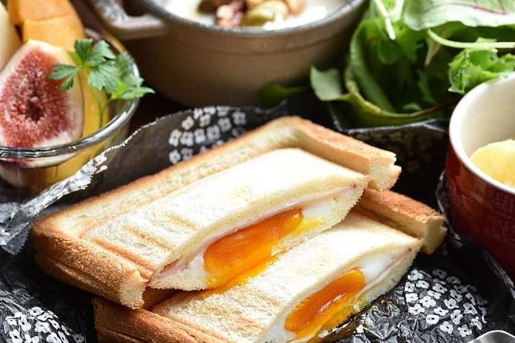 生卵そのまま入れてハムエッグホットサンド レシピ 作り方 By みき クックパッド 簡単おいしいみんなのレシピが379万品